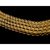 N-5022  Bohemian necklace,fashion brand luxury jewelery,gun black/ gold wide snake chain necklace,faceted three row clear rainbow drop rhinestone crystal statement,ethnic necklace