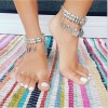 B-0390 Punk Style Thick Bohemian Moon Child Turkish Silver Golden Antalya Bracelet. Moon Lovers,Gypsy Beachy Chic! NEW, Tia, Festival, Coin, silver, Turkish