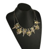 N-5038  Bohemian Gun Black Metal Crystal Gemstone Shourouk Necklace Jewelry Statement Necklace Insight Guides