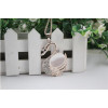 N-5033  Korea style gold plated alloy cat eye stone rhinestone Swan long pendant necklace