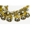 N-5035  Punk Style Thick Chain Tribe Fringe Necklace Insight Guides Coin Crystal Geometry