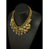 N-5035  Punk Style Thick Chain Tribe Fringe Necklace Insight Guides Coin Crystal Geometry