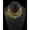 N-5035  Punk Style Thick Chain Tribe Fringe Necklace Insight Guides Coin Crystal Geometry