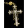 N-5041 Baroque Style Long Metal Balls Chain Hollow Out Rhinestone Cross Pendant Necklace Insight Guides