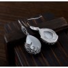 N-7111  E-0270 New Hot Rhinestone Cat Eyes Gemstone Drop Dangle Earrings Necklace Jewelry Set