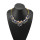 N-5066 Euroean style Gun Black Crystal Rhinestone Shourouk Flower Choker Necklace