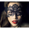 N-1668 New Gothic White Black Silk Needle Lace Chain Hollow Out Flower Leaves Mask
