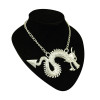 N-5090  national Style Silver Gold Plated totem Chinese dragon pendant necklace