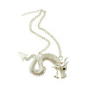 N-5090  national Style Silver Gold Plated totem Chinese dragon pendant necklace