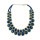 N-5108  New Arrived Golden Metal Blue Black Big Crystal Chain Choker Necklace