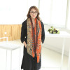 C-0076  New Arrival Geometry Flora Print Cotton Linen Soft Scarves Shawl Women