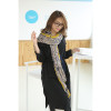C-0076  New Arrival Geometry Flora Print Cotton Linen Soft Scarves Shawl Women