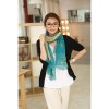 C-0069  New Arrival Famous Brand Flower  Print Cotton Linen Soft Long Scarves Shawl 3 Colors Women