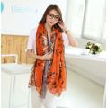 C-0073  New Arrival Famous Brand  Leopard Geometry Design Scrawl Long Rectangle Scarves Shawl 4 Colors Women