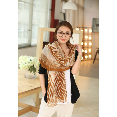 C-0070  New Arrival Famous Brand Zebra  Cotton Linen Soft Long Scarves Shawl 3 Colors Women Costume Accessories
