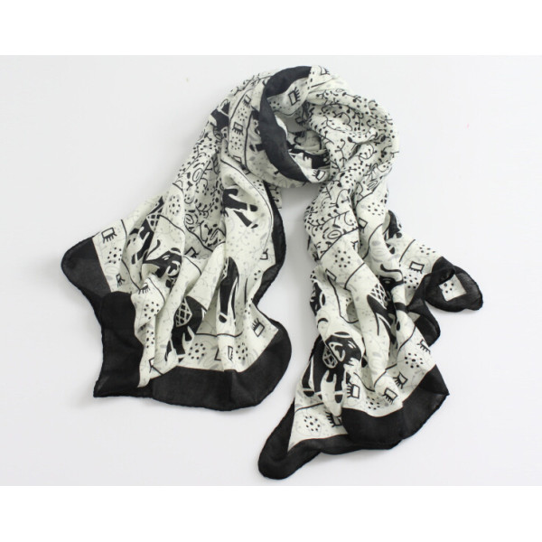 C-0077  New Arrival Famous Brand Elephant Design Scrawl Long Rectangle Scarves Shawl 5 Colors Women 180cm*110cm