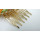 F-0187 European style gold Plated Colorful  Crystal Shourouk  Hair Comb 1 Color Leaf Flower  hair accessories