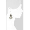 S-0100  Silver TURKISH Coin Earrings floral design. Boho Gypsy Beachy Ethnic Tribal Festival Jewelry Turkish Bohemian