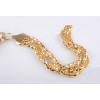 N-5121  European style rose gold layered snake chain rhinestone metal lace flower waist chain skirts jewelry