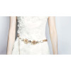 N-5121  European style rose gold layered snake chain rhinestone metal lace flower waist chain skirts jewelry