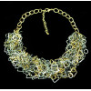 N-5133  European Gun Black Silver Gold Plated Alloy Triangle Square Round Geometry Choker Necklace