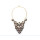 N-5135  Korean fashion  gold plated link chain fan shape white/black  bead statement necklace