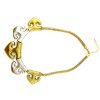 N-5138 vintage style golden silver metal anchor choker necklace