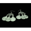 E-3275 Bohemian style Ethnic Tribal Coin Statement Dangle Drop Earring ethnic,gypsy,beach,india