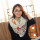C-0078  New Arrival brand leopard sex lip knitted scarf for woman winter warm scarf