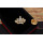 P-0144 European Gold Silver Plated Alloy Rhinestone Crown Collar Pin Brooch