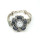 B-0411 Hot Sale Fashion & Casual Antique Silver Wide Layered Chain Big Vogue Flower Bracelet Quartz  Wristwatches Clock