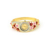 B-0407 Hot Sale European Fashion Style Watch Women Bracelet Charming Rhinestone Flower Alloy Bracelets wristwatch Clock 5 Colors