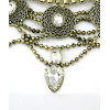 N-5167 European Style Wide Chain Carving Coin Beads Snake Chain Crystal Ethnic Statement Necklace Costume Jewelry