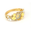 B-0419  Hot Sale European Fashion Style Watch Women Bracelet Charming Rhinestone Crystal Rose Flower Alloy Bracelets wristwatch Clock