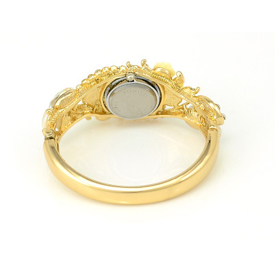 B-0419  Hot Sale European Fashion Style Watch Women Bracelet Charming Rhinestone Crystal Rose Flower Alloy Bracelets wristwatch Clock