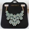 N-5186  European style fashion exaggerated alloy flower necklace gold plated F21 new Tanabata gift fashion necklace