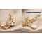 E-3287  Korean fashion silver plated charming rhinestone butterfly earhook ear clip earrings