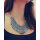 N-5026 Bohemian Fringe Carving Flower Collar Statement Necklace, Boho, Gypsy, Antalya, Ebony, Silver, Festival, Coachella, Turkish, India, Itor, Ethnic