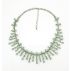 N-5188   Korea Style Silver Gun Black Metal Crystal Necklace Wedding Jewelry