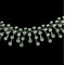 N-5188   Korea Style Silver Gun Black Metal Crystal Necklace Wedding Jewelry