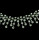 N-5188   Korea Style Silver Gun Black Metal Crystal Necklace Wedding Jewelry
