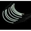 N-5209  European style golden crescent multilayer thin wine ribbon short chain clavicle necklace