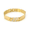 B-0418  New alloy gold twill link chain bangles&bracelets gypsy bracelet men's fashion jewelry gift