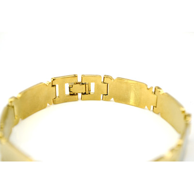 B-0418  New alloy gold twill link chain bangles&bracelets gypsy bracelet men's fashion jewelry gift