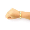 B-0418  New alloy gold twill link chain bangles&bracelets gypsy bracelet men's fashion jewelry gift