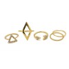 R-1149 European fashion style rhomb triangle arrows diamond ring sets