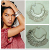 B-0406 Turkish Fashion Vintage Style Handmade Boho Coin  Bracelet Metal Loop Plates Festival Costume