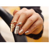 R-1146 European style personality nail rings charming rhinestone ring finger ring false fingernails for fashion women