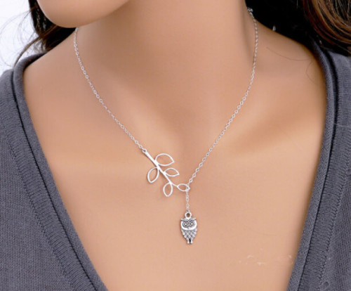 N-5244 fashion silver plated alloy star owl triangle bowknot pendant necklace 4 design