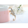 E-3323 Korean Fashion Gold  Full Clear Rhinestone Butterfly  Ear Cuff No Pierced Clip Earrings
